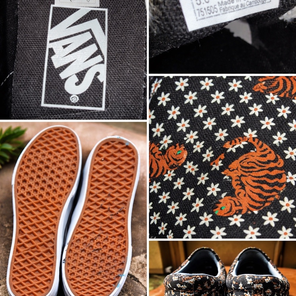 Vans Classic Slip-On 'Tiger Floral'. Size 7.5 - Picture 2 of 2